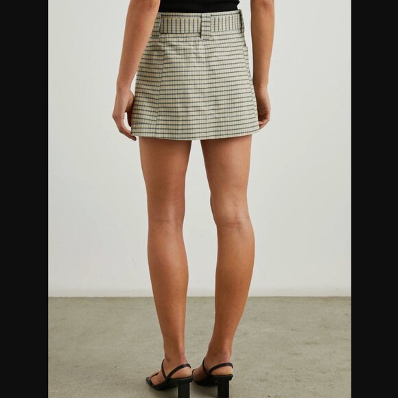 NWT Rails Deanna Checked Miniskirt in Sage Mini Check | Size S - Picture 3 of 7